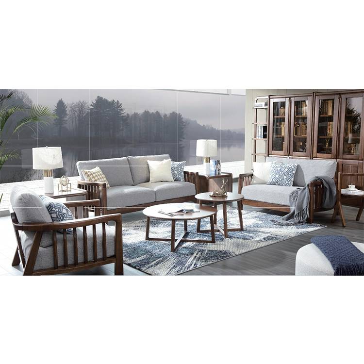 简写北欧 布艺实木沙发 SF191