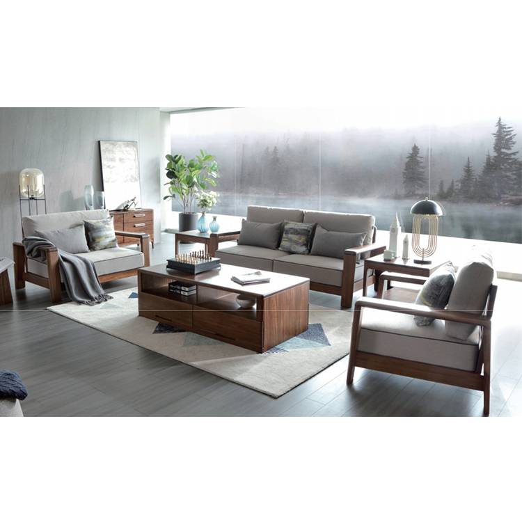 简写北欧 布艺实木沙发 SF206