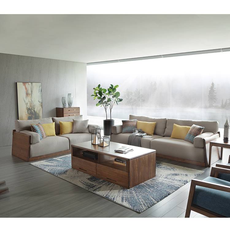 简写北欧 布艺实木沙发 SF201